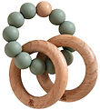 Jack o Juno Teether - Beech/Silicone - Bubble - Sage