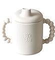 Jack o Juno Cup w. Spout Lid - Silicone - Bubble - Cream
