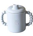 Jack o Juno Cup w. Spout Lid - Silicone - Bubble - Glacier Grey
