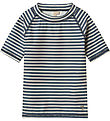Wheat Swim Top - UV40+ - Jackie SS - Blue Stripe