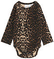 The New Siblings Bodysuit l/s - Rib - TnsBellie - Oxford Tan AOP