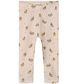 Lil' Atelier Leggings - Rib - NbfLavo - AOP - Morganit