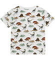Minymo T-shirt - Bright White w. Dinosaur