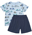 Minymo Shorts Set - T-shirt/Shorts - Skyway w. Trucks