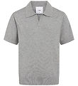 Grunt Polo - Stickad - GRBanthat - Grey Melange