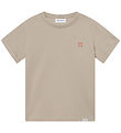 Les Deux T-shirt - Nørregaard - Light Sand/Orange
