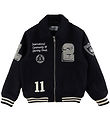Les Deux Bomberjacke - Wolle - Varsity - Schwarz
