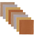 Cam Cam Spucktücher - 70x70 cm - 8er-Pack - Erde Mix