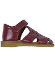 Angulus Sandals - Berry w. Flowers