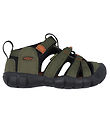 KEEN Sandalar - Seacamp II CNX C - Dark Olive/Gold Logi