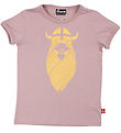 Danefæ T-shirt - Danebasic - Rose Beige Freja w. Glitter