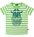 Danefæ T-shirt - Danebasic - Bright Green/Chalk Erik