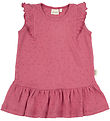 Petit Piao Kjóll - Rib - Modal- Frill Dot - Light Berry