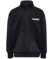 Hummel Cardigan - Waffle Fabric - hmlOdin Zip - Black/Asphalt