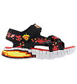 Skechers Sandalar - MEGA- Splash 4K - Black/Rautt