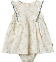 Wheat Bodykleid k/ä - Sofia - Ivory Karierte Blumen