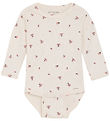 Minymo Body l/ä - Rib - White Swan m. Marienkäfer