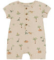 Minymo Summer Romper - Light Beige Melange
