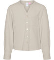 Vero Moda Girl Hemd - VmMymilo - V-Neck - Silberstreifen