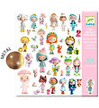 Djeco Stickers - 160 st. - Die kleine Welt von Tinyly
