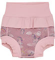 Color Kids Swim Diaper w. Ruffles - Woodrose