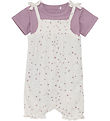 Fixoin Summer Romper w. Bodysuit s/s - Eggnog