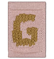 Smallstuff Stickat Bokstav - G - Rosa Alfabet
