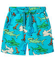 Småfolk Shorts - Blue Atoll w. Hammerhead sharks