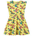 Småfolk Kleid - Vanillepudding m. Papageien