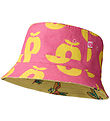 Småfolk Bucket Hat - Reversible - Pink Fandango