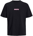 Jack & Jones Stuttermabolur - JcoInterlude - Black M. Texti