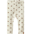 Lil' Atelier Leggings - Rib - NbnGavo - Turteltaube/Teddy Bear
