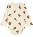 The New Siblings Bodysuit l/s - TnsBowen - Rib - White Swan w. S