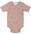 The New Siblings Bodysuit s/s - TnsBodelia - Rib - Adobe Rose w.