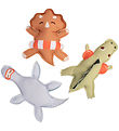 Filibabba Bath Toy - 3 pcs - Dinos