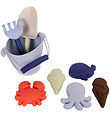 Filibabba Beach Set - Silicone - 8 Parts - Blue Mix