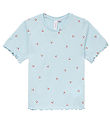 Vero Moda Girl T-shirt - VmPaulina - Cashmere Blue/Cherry