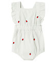 Name It Summer Romper - NbfDerilla - Bright White/STAWBERRY