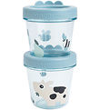 Done by Deer Lebensmittelbehälter - Tiny Farm - 2er-Pack - Blau