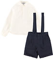 Emporio Armani Set - Overhemd/Shorts - Dark Navy/Wit