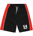 Champion Shortsit - Musta/Punainen