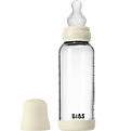 BIBS Babyflasche - 240 ml - Glas/Silikon - Ivory