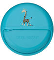 Carl Oscar Snackbox - MiniDisc - 12 cm - Turquoise w. Giraffe