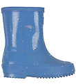 Hunter Rubber Boots - Kids First Giant Glitter - Azure Blue