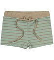 Mikk-Line Swim Trunks - UV50+ - Green Bay w. Stripes
