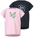 T-Shirt Name It - NkfVigea - 2 Pack - Ballerine/Dark Sapphire