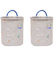 OYOY Förvaringskorgar - 2-pack - Foxy - Small - Beige/Blue