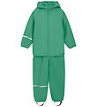 CeLaVi Rainwear w. Suspenders - PU - Green Spruce