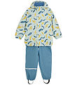 CeLaVi Rainwear w. Suspenders - PU - Blue Heaven w. Print
