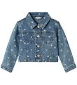 Name It Jeansjacke - NmfFalula - Medium+ Blue Denim m. Herzen